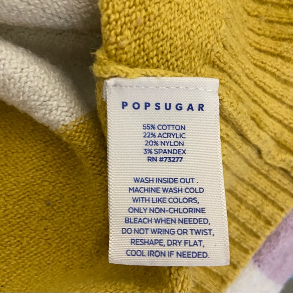 Popsugar color block sweater - Picture 4 of 4